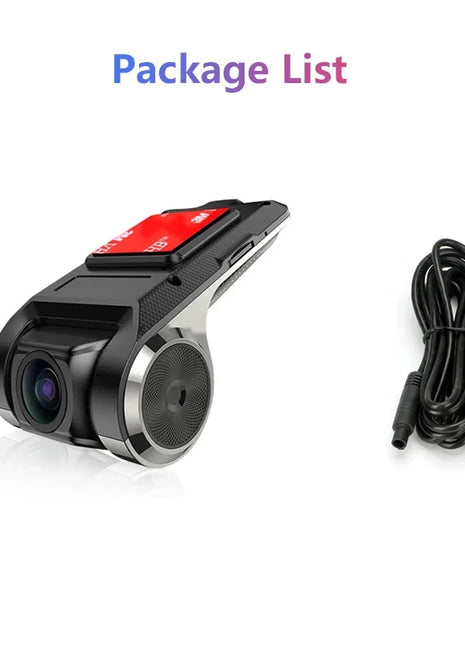 Car Dash Cam USB HD 1080P 170 Degree Wide Angle Car Camera Recorder Front ADAS Dashcam Android DVR Auto Recorder Night Version - Riparo82