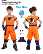 Ragazzi Ragazze Halloween Son Goku Costumi Cosplay Per I Bambini Vestito Tuta Da Uomo Krillin Vestiti Da Formazione Saiyan Abiti Parrucca Vestire
