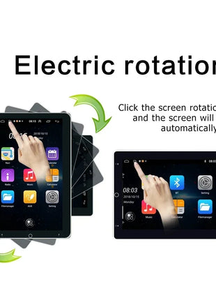 4G+64G Android 14 Car Stereo Video Multimidia Radio Player 10.1 Inch Universal Autoradio GPS Electric Rotatable Touch Screen - Riparo82