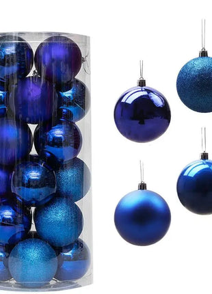 24PCS Palle Di Natale Ornamenti Per L'albero Di Natale Palle Di Natale Appeso Albero Pendenti Home Party Decor 2026 Regalo di Capodanno Noel Navidad - riparo82