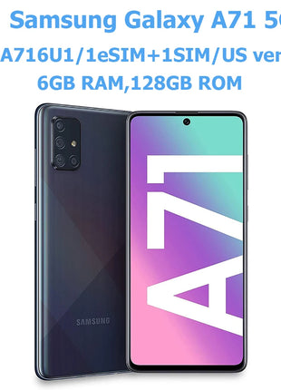 Samsung Galaxy A71 5G Smart Android Phone da 6,7 pollici 6 GB RAM 128 GB ROM Versione USA Telefono Samsung 64 MP 4500 mAh NFC Sblocco originale - riparo82