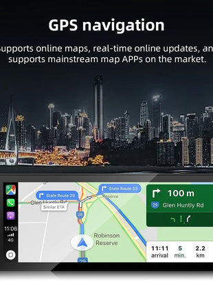 IPS 6.9 Inch 1Din Wired Carplay Android Auto Car Radio Multimedia Video MP5 Player Touch Screen Universal Autoradio Stereo - Riparo82