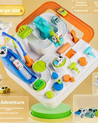 Modello di auto ferroviaria da corsa Giocattoli educativi Pista per bambini Gioco di avventura Cervello Meccanico Interattivo Treno Animali Giocattolo razzo spaziale - riparo82