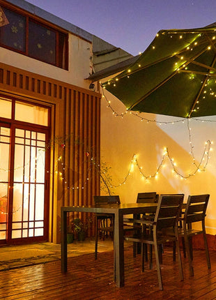 20M/Rotolo 200LED Esterno LED String Fata Luce Impermeabile Cavo Nero Spina UE Ghirlanda Lampada Natale Patio Decorazione del Giardino illuminazione - riparo82