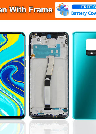 Display AMOLED per Xiaomi Redmi Note 9S Lcd M2003J6A1G Display Touch Screen con cornice per Redmi Note 9 Pro Sostituzione dello schermo - riparo82