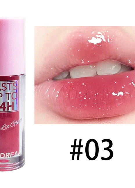 Flowing light Glitter Lip Glaze Long Lasting Lip Gloss Waterproof Liquid Lipstick Makeup Lip Oil Lip Tint Moisturizing - Riparo82