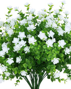 4 Bundles Artificial Plants Fake Boston Ferns Bushes Faux Shrubs  Greenery UV Resistant Plant for Home Garden Outdoor Yard Decor