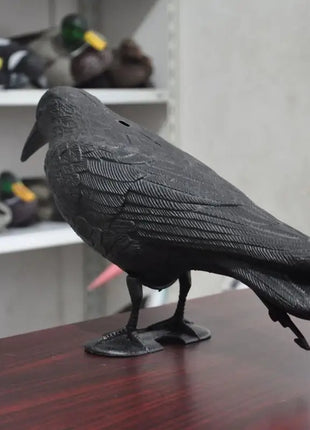 Decoracion Jardin ExteriorSimulation Black Crow Raven Bird Repellent Pest Control Pigeon Repellent Garden Decoration Outdoor