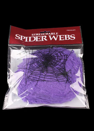 Halloween Decoration Spider Web,Artificial Spider Web,Stretchy Cobweb With Spider,Horror Gothic Haunted House Home Decor - Riparo82