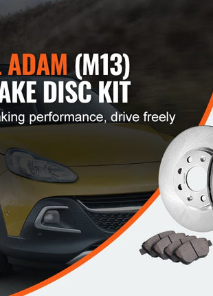 SucceBuy Kit freno anteriore Rotori freno Kit sostituzione pastiglie freno in ceramica Rotori anteriori da 257 mm per Vauxhall Adam(M13) Corsa D (S07)