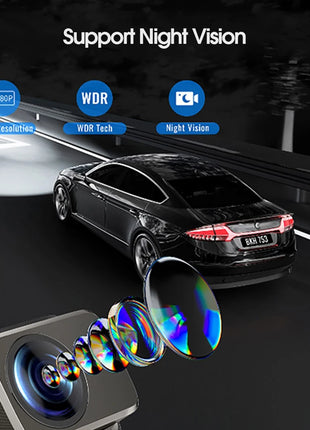 Dashcam Dash Cam Dash Car Camera Full HD Car DVR USB Video Recorder for Android Smart System With Adas WiFi Connect Night Vision - Riparo82