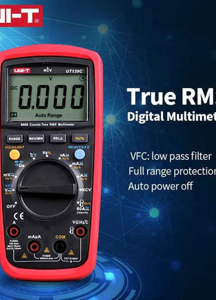 UNI-T UT139C цифровой мультиметр авто диапазон True RMS конденсатор тестер 6000 счетчик вольтметр измеритель температуры