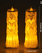 Halloween Horror Ghost Bride Groom LED Candle Electronic Light Halloween Skeleton Lamp Party Decoration Flameless Night Lights - Riparo82