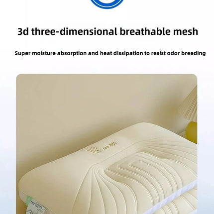 Four Season Ice Silk Soft Sleep High Pillow Supports Protects The Neck Used Side Sleeping Cotton Pillows For Bedrooms Offices