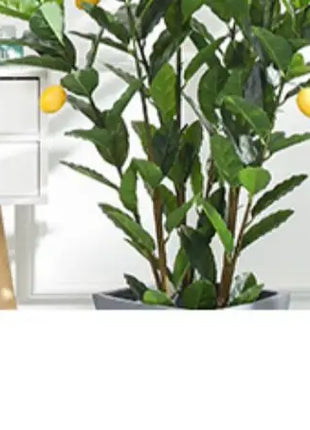 Simulation Green Plant Simulation Lemon Tree Pot Large Green Plant Bonsai Shopping Mall Restaurant Decoration on The Ground