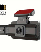 3 Inch 1080P Dual Lens Dash Cam For Cars, Front And Inside Full HD 1080P Car Camera With Loop Recording Night Vision Wide Angle - Riparo82