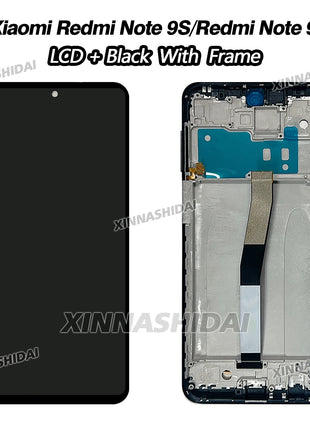 Nuovo Display LCD per Xiaomi Redmi Note 9S LCD M2003J6A1G Display Touch Screen Con Cornice per Redmi Note 9 Pro Sostituzione Dello Schermo - riparo82