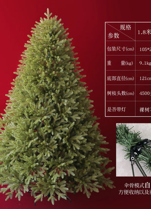 2025 Premium PE Albero di Natale Decorazioni natalizie di lusso per la casa Grande scintillante visualizzazione festosa Decorazione dell'atmosfera dell'albero di Natale