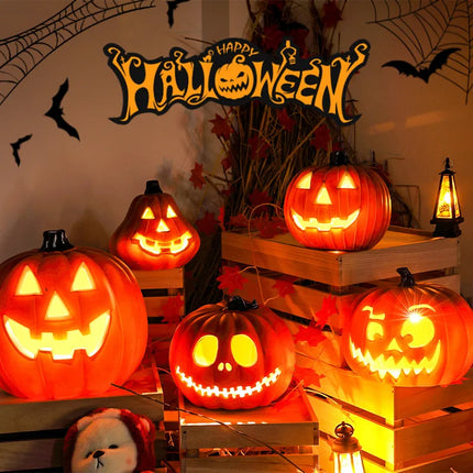 Pumpkins Lamp Halloween Decoration For Home Yard Garden Outdoor Decor Hallowen Horror House Skull Party Props Glow in The Dark