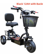 Foldable Electric Tricycle Scooter For 2 Person Elderly Adults Women Mini 3 Wheel Mobility Scooter For Adults Electric - Riparo82
