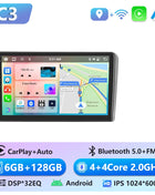 Podofo 6+128G Android 2Din Autoradio for Audi A3 2008-2012 Wireless CarPlay 9