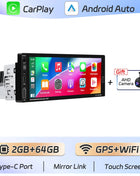 Podofo IPS 6.86''1Din Wireless Carplay Android Auto Car Radio Multimedia Video MP5 Player TouchScreen Universal Autoradio Stereo - Riparo82