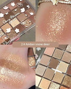 Palette Pearly Eyeshadow Glitter Earth Color Eyeshadows Shiny Eye Shadow Pallet Makeup Pigmentos Natural Cosmetic Free Shipping