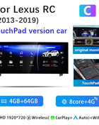 AutoRadio Android14 Wireless Carplay Car For Lexus IS RC 200 250 300 350 200T 300h Multimedia Player Navigation GPS Stereo Audio - Riparo82