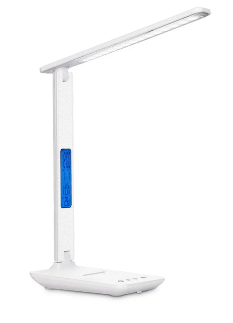LED Desk Lamp, Office Table Lamp with Wireless Charger, Suitable for Home, Office Dimmable Desk Lamp, with USB Charging Port - Riparo82