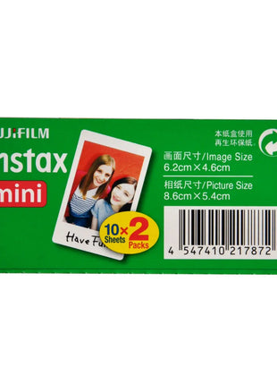 Fujifilm Instax Mini Pellicola Bordo Bianco 10 20 40 60 80 100 Fogli Per FUJI Macchina Fotografica Istantanea Mini 12/11 Mini 9 8 7s 70 EVO Link