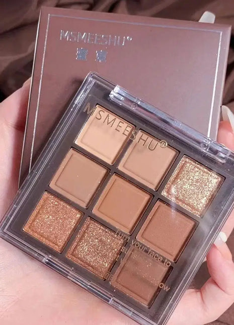 9 Colors Eyeshadow Palette Sweet Cool Girls Punk Smokey Black Grey Eye Shadow Palette Matte Eye Contouring Eye Makeup - Riparo82