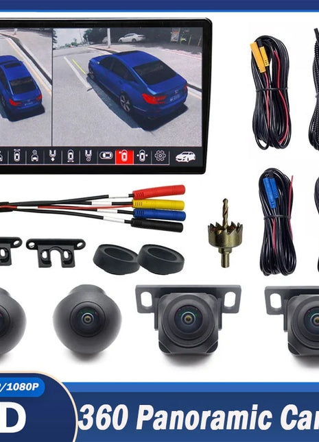 720P 1080P 360 Surround View Panoramic System Driving With Bird View Panorama System 4PCS Car Camera - Riparo82