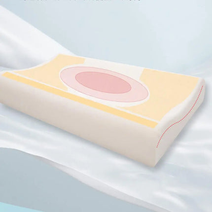 Kids Pillow for Sleeping Ergonomic Memory Foam Bed Pillow Breathable Nap Time Pillows Skin-Friendly Calming Cushion Pillow