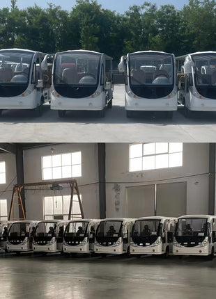 New 18 seater enclosed sightseeing car, electric golf cart for sale, customized solar powered electric sightseeing bus, etc - Riparo82