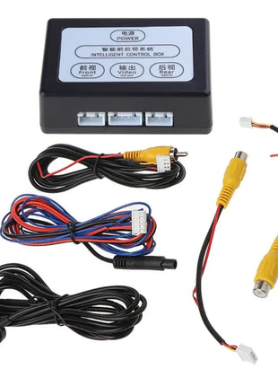 Front And Rear View With Manual Two-Way Control Box Channel Converter Car Parking Camera Video Reversing System - Riparo82