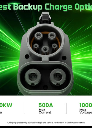 NACS to CCS1 Adapter for Tesla Supercharger 500A 1000V Fast Charging Connector Compatible with Ford GM EVs SAE Charging Stations - Riparo82