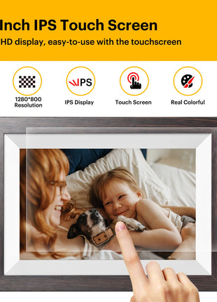 Argine 1 anno di garanzia 】 cornice digitale Kodak da 10 pollici, Touch Screen HD 800*1280 con memoria 32G, Album elettronico a funzione completa