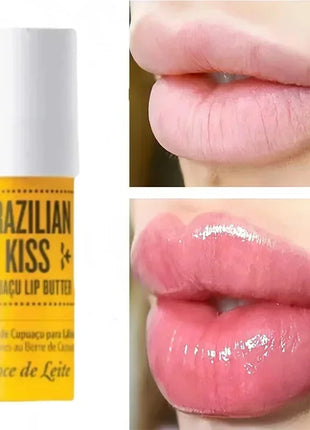 Lip Balm Brazil Kiss Lip Gloss Long Lasting Moisturize Lipstick Anti Drying Reducing Lip Lines Deep Nourishing Lip Care Makeup - Riparo82