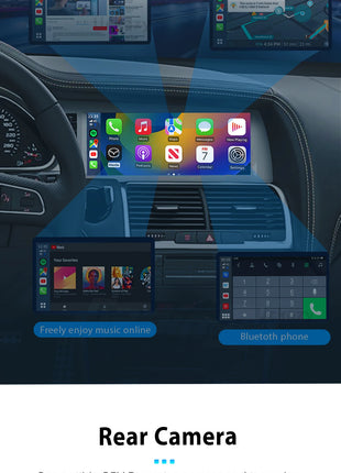 10.25" AutoRadio Android 14 Car Screen For Audi Q7 4L 2005-2015 Multimedia Wireless Carplay Stereo GPS Navigation 4G Audio DSP - Riparo82