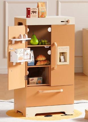 Robotime Cucina da gioco in legno Set da gioco da cucina per bambini Lavatrice Lavastoviglie Set da gioco da cucina per bambini Regalo per ragazzi e ragazze Caramello - riparo82