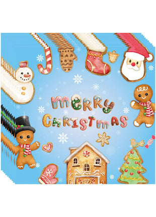 Piatti di buon Natale Babbo Natale Albero di Natale alce Piatti di carta rotondi usa e getta da 9 pollici Forniture per feste di Natale Decorazioni da tavola - riparo82