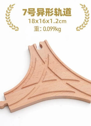 NUOVA binario ferroviario in legno tutti i tipi biforcazione biforcazione binario in legno di faggio accessori adatti per binari in legno Thomos giocattolo - riparo82