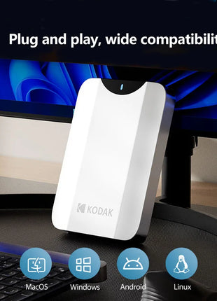 KODAK P230 HDD portatile da 2,5 pollici Disco rigido esterno da 1 TB Disco rigido esterno da 5 Gbps HDD per PS4/PS5/Laptop Desktop