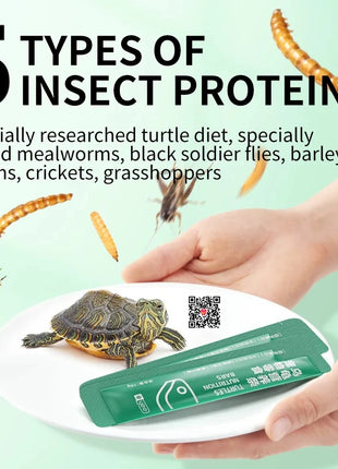 Yee Small Turtle Snacks Nutrition Meat Strips Turtle Food Turtle Feed Breadworms Meat Puree - Riparo82