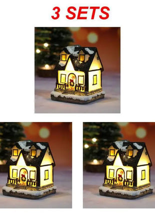 Christmas Light House Village decorazioni natalizie per la casa regali di Natale ornamenti natalizi capodanno 2024 Natale Navidad Noel