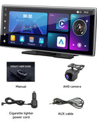 11.26 inch IPS Touch Screen Multimedia Video Player Portable 4K DVR Wireless CarPlay/Android Auto Dual Lens Driving Recorder - Riparo82