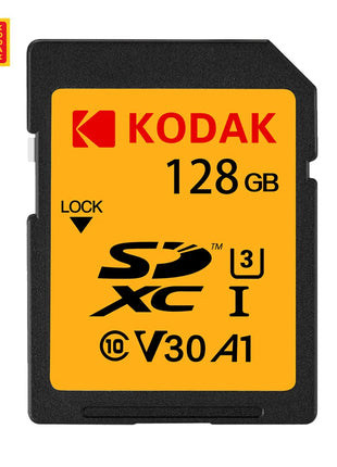 Schede SD KODAK per fotocamera 100 MB/s scheda di memoria ad alta velocità 256GB 128GB 64GB SDXC C10 A1 U3 V30 UHS-I sdcard per 4K HD SLR DV
