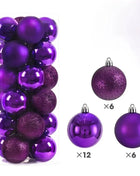 24 pezzi 6 cm grandi decorazioni con palline di Natale appese ornamenti pendenti per albero di Natale decorazioni per feste a casa di Natale 2026 accessorio di Capodanno - riparo82