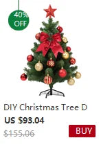 Set di alberi di Natale fai-da-te 2.1/2.4/3m Grande decorazione per albero di Natale Decorazioni per la casa Festa Ornamento per le vacanze Albero di Natale rosso Dropship