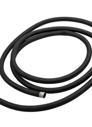 10AN AN10 12FT Nylon Braided Fuel hose Line + Black Swivel Fitting Hose End Kits